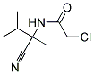 2-氯-N-(2-氰基-3-甲基丁-2-基)乙酰胺 结构式