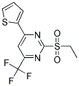 2-ETHANESULFONYL-4-THIOPHEN-2-YL-6-TRIFLUOROMETHYL-PYRIMIDINE 结构式