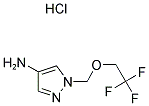 1-(2,2,2-TRIFLUORO-ETHOXYMETHYL)-1 H-PYRAZOL-4-YLAMINE HYDROCHLORIDE 结构式