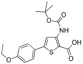3-TERT-BUTOXYCARBONYLAMINO-5-(4-ETHOXYPHENYL)THIOPHENE-2-CARBOXYLIC ACID 结构式