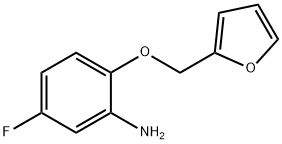5-FLUORO-2-(FURAN-2-YLMETHOXY)-PHENYLAMINE 结构式
