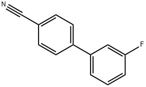 3'-FLUORO[1,1'-BIPHENYL]-4-CARBONITRILE 结构式