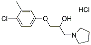 1-(4-CHLORO-3-METHYLPHENOXY)-3-PYRROLIDIN-1-YLPROPAN-2-OL HYDROCHLORIDE 结构式