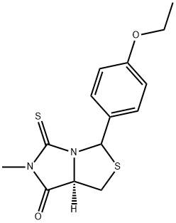 (7aR)-3-(4-Ethoxyphenyl)-6-methyl-5-thioxotetrahydro-7H-imidazo[1,5-c][1,3]thiazol-7-one 结构式