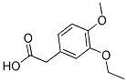 (3-ETHOXY-4-METHOXYPHENYL)ACETIC ACID 结构式