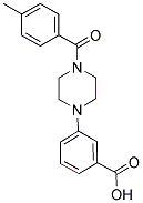 3-[4-(4-METHYLBENZOYL)PIPERAZIN-1-YL]BENZOIC ACID 结构式