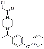 1-(CHLOROACETYL)-4-[1-(4-PHENOXYPHENYL)ETHYL]PIPERAZINE 结构式