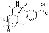 3-({[1-(1-ADAMANTYL)ETHYL]AMINO}SULFONYL)BENZOIC ACID 结构式