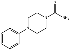 4-PHENYLPIPERAZINE-1-CARBOTHIOAMIDE 结构式