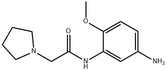 N-(5-氨基-2-甲氧基苯基)-2-(1-吡咯烷基)乙酰胺 结构式