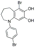1-(4-Bromophenyl)-6-bromo-7,8-dihydroxy-2,3,4,5-tetrahydro-1H-benzoazepine 结构式