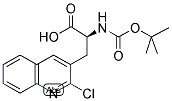 (S)-N-ALPHA-T-BUTYLOXYCARBONYL-3-(2-CHLORO-QUINOLINE-3-YL)-ALANINE 结构式