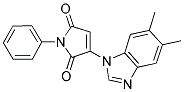 3-(5,6-DIMETHYL-1H-BENZIMIDAZOL-1-YL)-1-PHENYL-1H-PYRROLE-2,5-DIONE 结构式