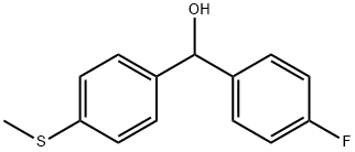 (4-氟苯基)(4-(甲硫基)苯基)甲醇 结构式