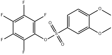 PENTAFLUOROPHENYL 3,4-DIMETHOXY-BENZENESULFONATE 结构式