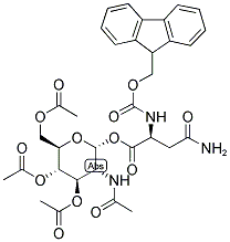 TRI-O-ACETYL-ALPHA-D-GLCNAC-FMOC-ASN 结构式