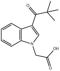 2-(3-新戊酰基-1H-吲哚-1-基)乙酸 结构式