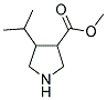 4-ISOPROPYLPYRROLIDINE-3-CARBOXYLIC ACID METHYL ESTER 结构式