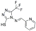 4-[(PYRIDIN-2-YLMETHYLENE)-AMINO]-5-TRIFLUOROMETHYL-4H-[1,2,4]TRIAZOLE-3-THIOL 结构式