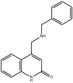 4-(BENZYLAMINO-METHYL)-QUINOLIN-2-OL 结构式