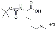 Boc-N-epsilon,epsilon-dimethyl-L-lysine hydrochloride salt 结构式