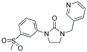 1-[3-(METHYLSULFONYL)PHENYL]-3-(PYRIDIN-3-YLMETHYL)IMIDAZOLIDIN-2-ONE 结构式