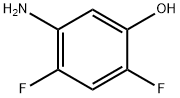 5-氨基-2,4-二氟苯酚 结构式