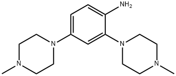 2,4-双(4-甲基哌嗪-1-基)苯胺 结构式