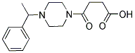 4-OXO-4-[4-(1-PHENYLETHYL)PIPERAZIN-1-YL]BUTANOIC ACID 结构式