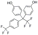 2,2-BIS(4-HYDROXYPHENYL)-2-(4-TRIFLUOROMETHYLPHENYL)TRIFLUOROETHANE 结构式