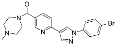 1-((6-[1-(4-Bromophenyl)-1H-pyrazol-4-yl]pyridin-3-yl)carbonyl)-4-methylpiperazine 结构式