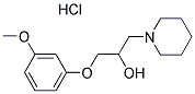 1-(3-METHOXYPHENOXY)-3-PIPERIDIN-1-YLPROPAN-2-OL HYDROCHLORIDE 结构式