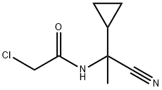 2-氯-N-(1-氰基-1-环丙基乙基)乙酰胺 结构式