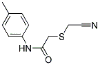 2-CYANOMETHYLSULFANYL-N-P-TOLYL-ACETAMIDE 结构式