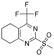 5,6,7,8-TETRAHYDRO-2-METHYLSULFONYL-4-(TRIFLUOROMETHYL)QUINAZOLINE 结构式