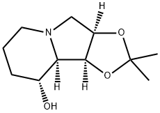1,2-ISOPROPYLIDENE SWAINSONINE 结构式