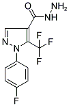 5-(TRIFLUOROMETHYL)-1-(4-FLUOROPHENYL)-1H-PYRAZOLE-4-CARBOHYDRAZIDE 结构式