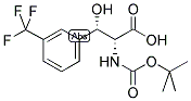 (2S,3R)-2-((叔丁氧基羰基)氨基)-3-羟基-3-(3-(三氟甲基)苯基)丙酸 结构式