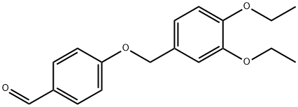 4-(3,4-DIETHOXY-BENZYLOXY)-BENZALDEHYDE 结构式