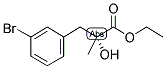 ETHYL (R)-2-HYDROXY-2-METHYL(3-BROMOBENZENE)PROPANOATE 结构式