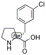 ALPHA-(3-CHLOROBENZYL)-(R)-PROLINE 结构式