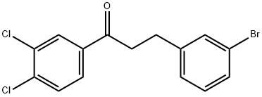 3-(3-BROMOPHENYL)-3',4'-DICHLOROPROPIOPHENONE 结构式