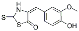 4-((4-HYDROXY-3-METHOXYPHENYL)METHYLENE)-2-THIOXO-1,3-THIAZOLIDIN-5-ONE 结构式