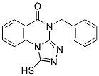 4-BENZYL-1-MERCAPTO[1,2,4]TRIAZOLO[4,3-A]QUINAZOLIN-5(4H)-ONE 结构式