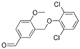 3-(2,6-DICHLORO-PHENOXYMETHYL)-4-METHOXY-BENZALDEHYDE 结构式