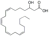 3(R,S)-羟基-7(Z),10(Z),13(Z),16(Z)-二十二碳四烯酸 结构式