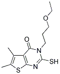3-(3-Ethoxypropyl)-2-mercapto-5,6-dimethylthieno[2,3-d]pyrimidin-4(3H)-one 结构式