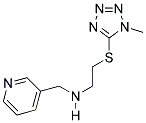 N-(2-((1-Methyl-1H-tetrazol-5-yl)thio)ethyl)-N-(pyridin-3-ylmethyl)amine 结构式