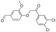 4-[2-(3,4-DICHLORO-PHENYL)-2-OXO-ETHOXY]-3-METHOXY-BENZALDEHYDE 结构式