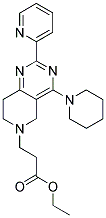 3-(4-PIPERIDIN-1-YL-2-PYRIDIN-2-YL-7,8-DIHYDRO-5H-PYRIDO[4,3-D]PYRIMIDIN-6-YL)-PROPIONIC ACID ETHYL ESTER 结构式